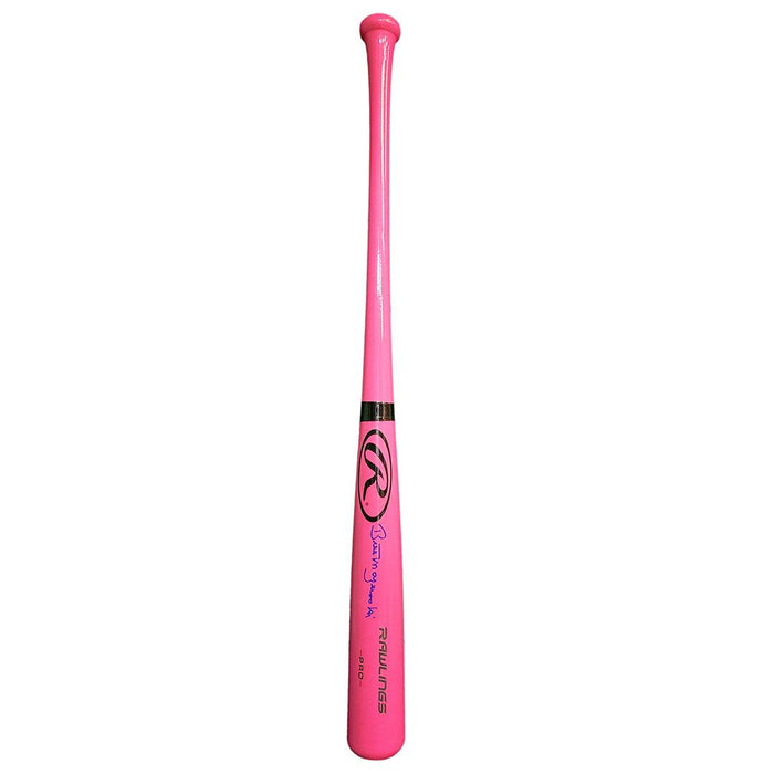 Bill Mazeroski Signed Pink Breast Cancer Rawlings Baseball Bat (JSA) - RSA