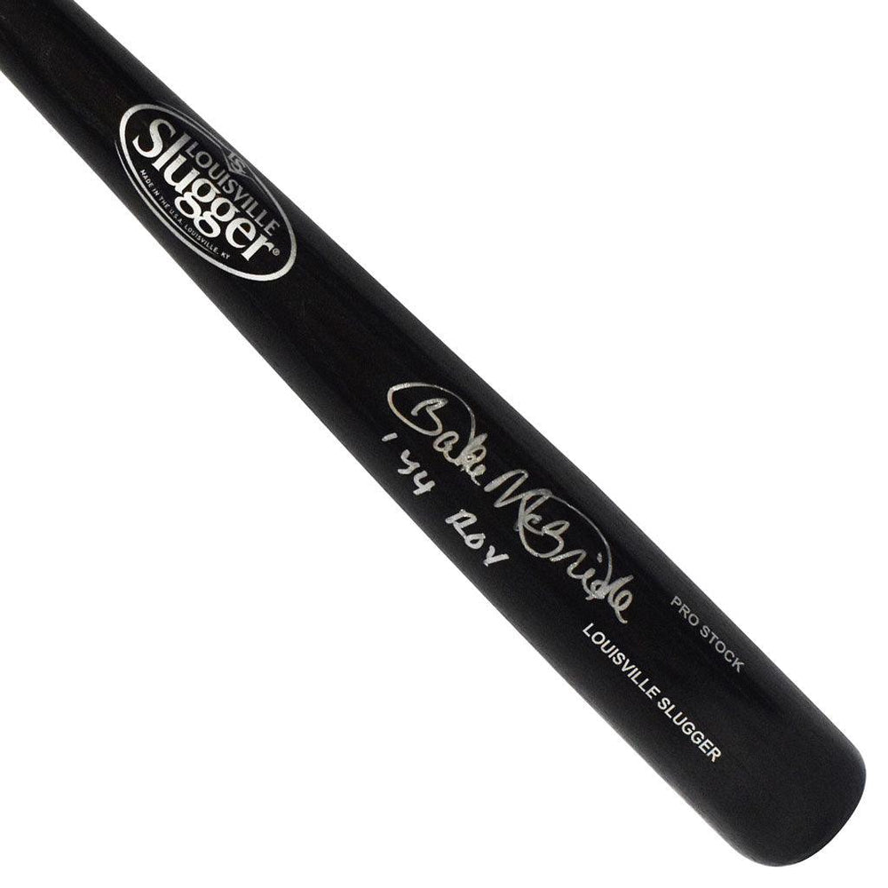 Bake McBride Signed 74 ROY Inscription Louisville Slugger Official MLB Black Baseball Bat (JSA) - RSA