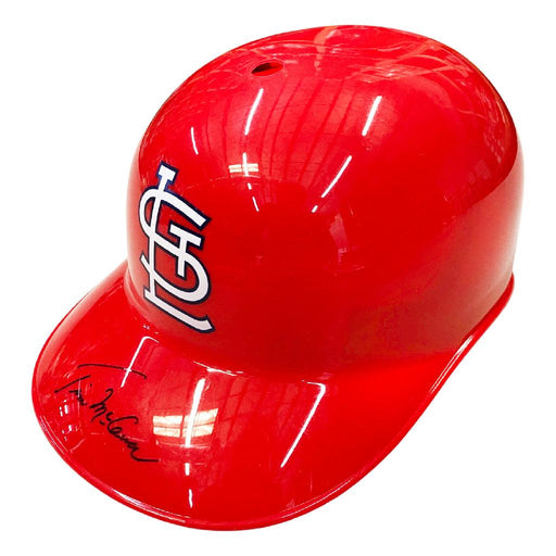 Tim McCarver Signed St Louis Cardinals Souvenir MLB Baseball Batting Helmet (JSA) - RSA