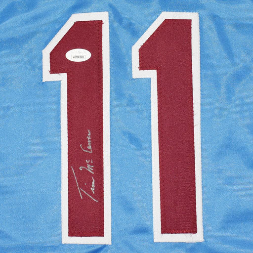 Tim McCarver Signed Philadelphia Blue Baseball Jersey (JSA) - RSA