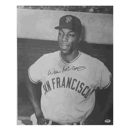 Willie McCovey Autographed Vintage Giants 16 x 20 Baseball Photograph (PSA) Authenticated - RSA
