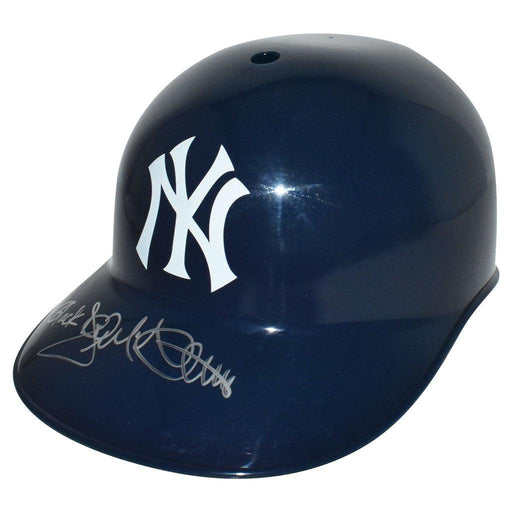 Jack McDowell Signed Black Inscription New York Yankees Souvenir MLB Baseball Batting Helmet (JSA) - RSA