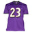 Willis McGahee Autographed Pro Style Football Purple Jersey (JSA) - RSA