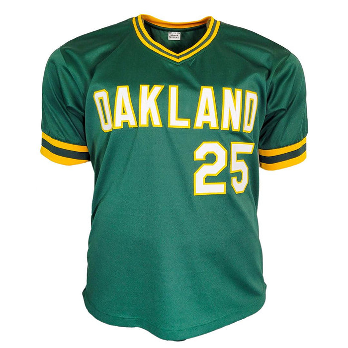 Mark McGwire Signed Oakland Green Baseball Jersey (JSA) - RSA