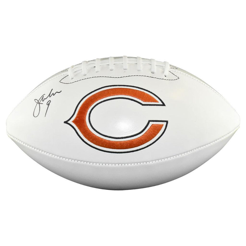 Jim McMahon Signed Chicago Bears Official NFL Team Logo Football (JSA) - RSA