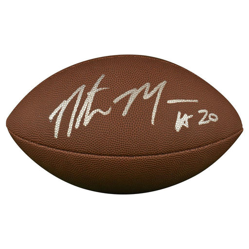Natrone Means Signed Wilson Official NFL Replica Football (JSA) - RSA