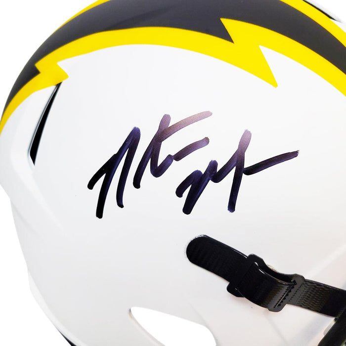Natrone Means Signed San Diego Chargers Lunar Eclipse Speed Full-Size Replica Football Helmet (JSA) - RSA