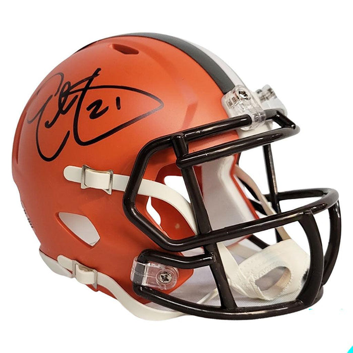 Eric Metcalf Signed Cleveland Browns Speed Mini Replica Football Helmet (JSA) - RSA