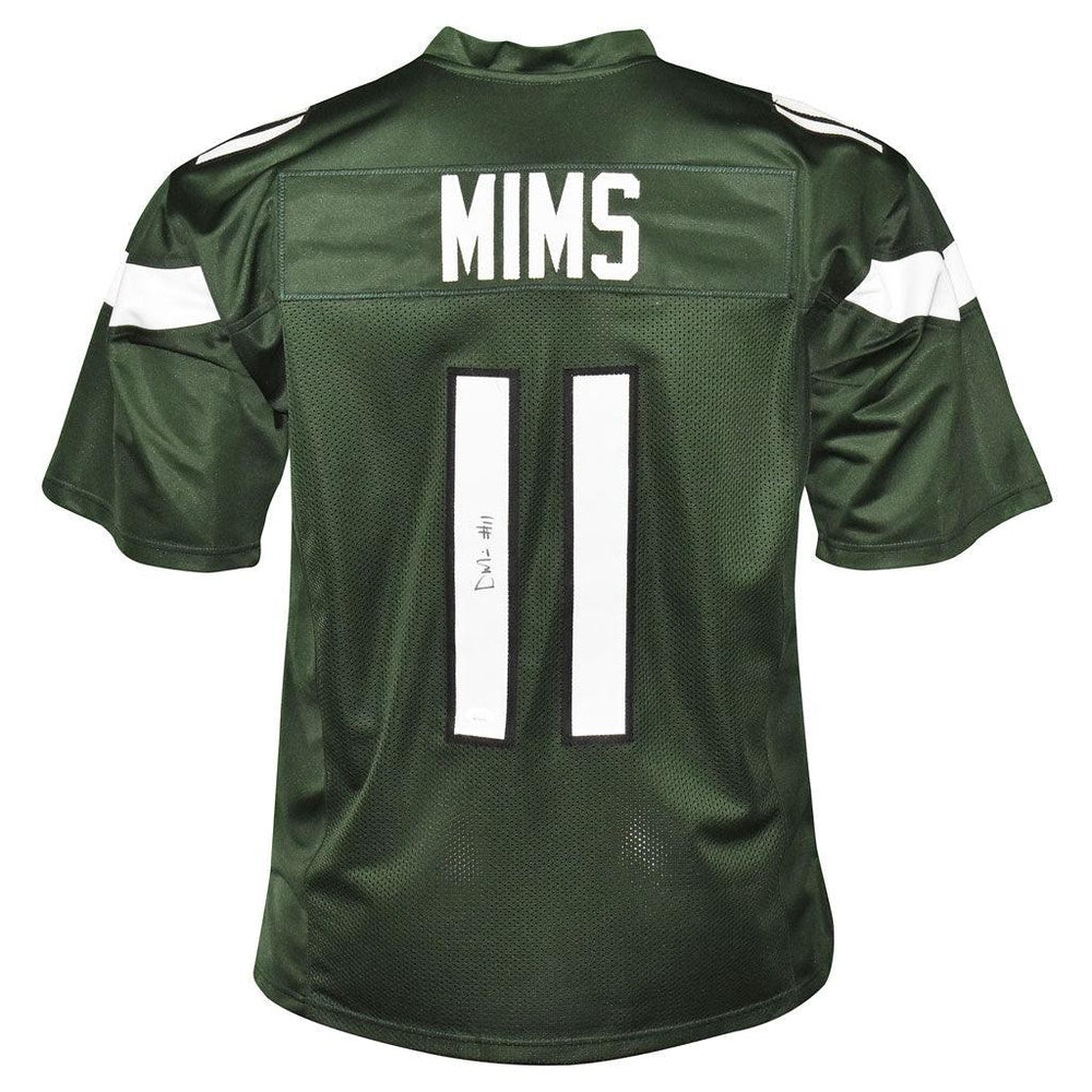 Denzel Mims Signed New York Green Football Jersey (JSA) - RSA