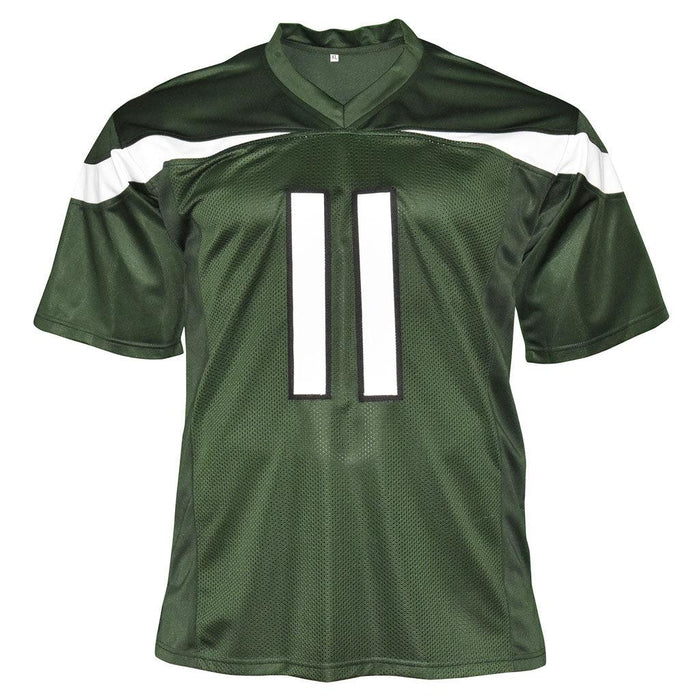Denzel Mims Signed New York Green Football Jersey (JSA) - RSA