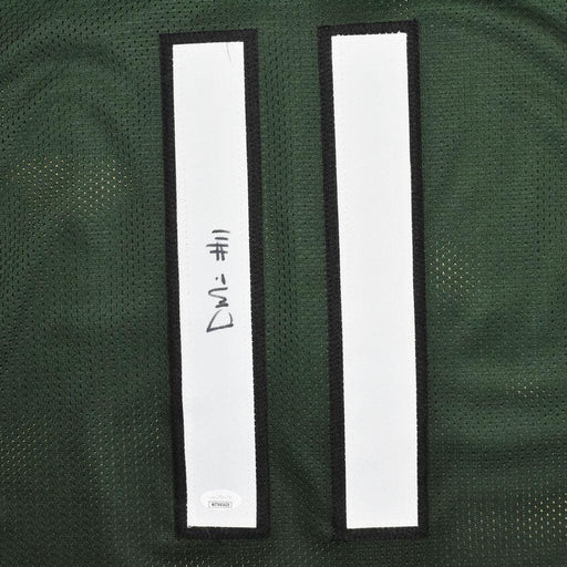 Denzel Mims Signed New York Green Football Jersey (JSA) - RSA