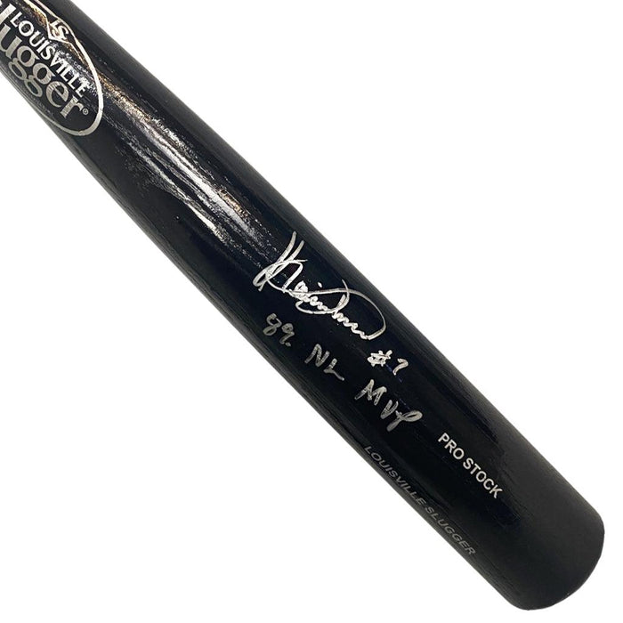 Kevin Mitchell Signed 89 NL MVP Inscription Louisville Slugger Official MLB Black Baseball Bat (JSA) - RSA