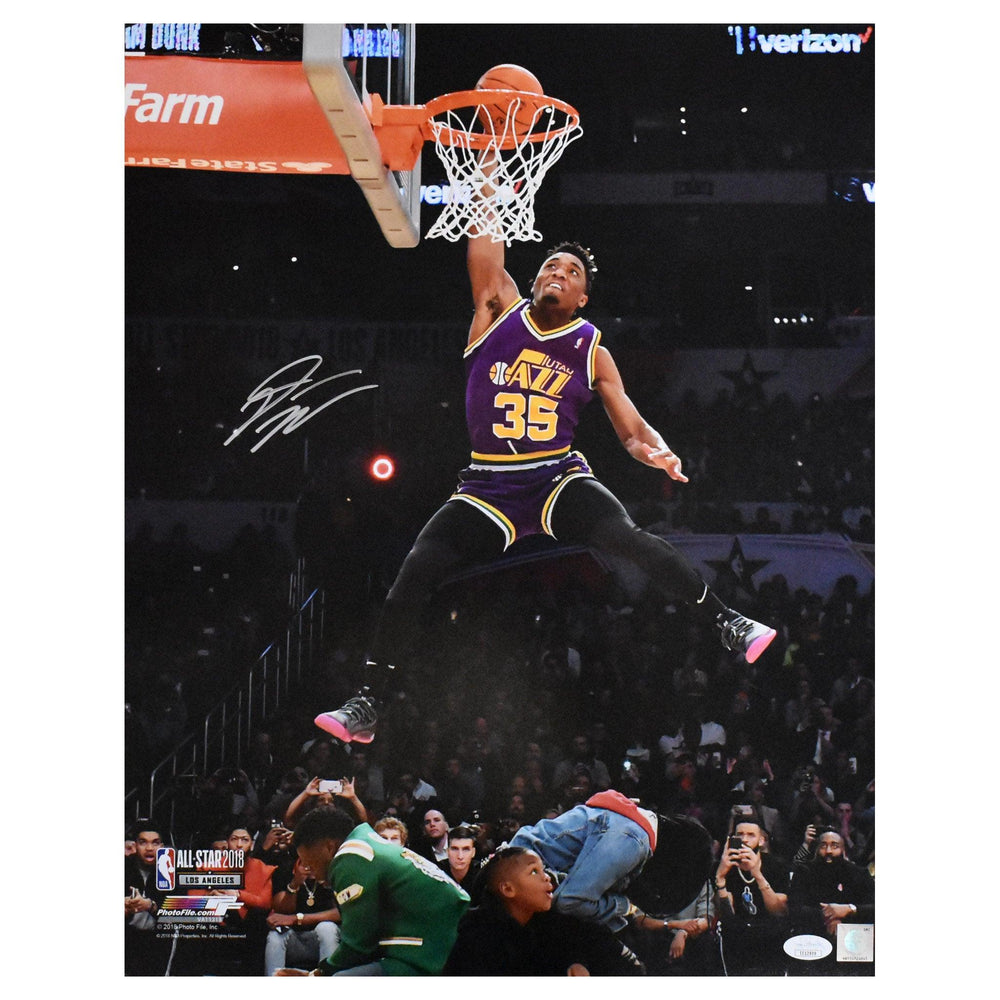 Donovan Mitchell Autographed 16x20 Jazz Basketball Photo (JSA) - RSA