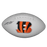Joe Mixon Bengals Logo Full Size White Football Autographed (JSA) - RSA