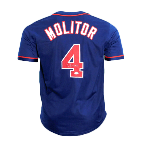 Paul Molitor Signed Minnesota Pro Edition Baseball Jersey (JSA) - RSA
