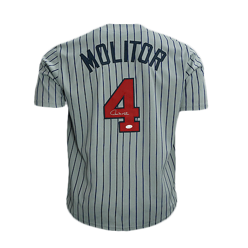 Paul Molitor Signed Minnesota Pro Pinstripe Edition Baseball Jersey (JSA) - RSA