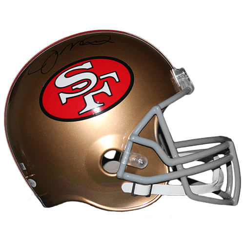Joe Montana San Francisco 49ers Throwback Replica Full-Size Football Helmet (JSA) - RSA
