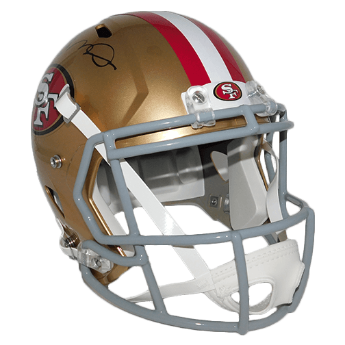 Joe Montana #16 San Francisco 49ers Replica Full-Size Speed Football Helmet (JSA) - RSA