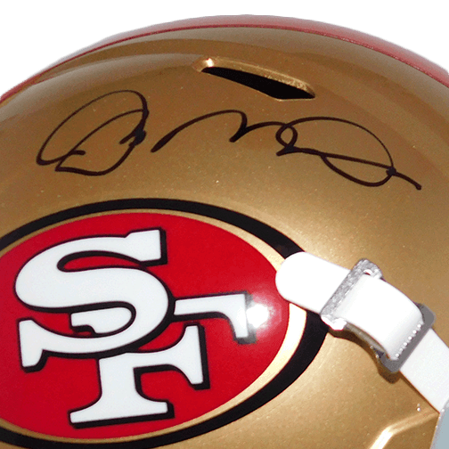 Joe Montana #16 San Francisco 49ers Replica Full-Size Speed Football Helmet (JSA) - RSA