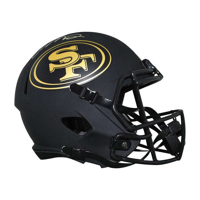 Joe Montana Signed San Francisco 49ers Full-Size Eclipse Speed Replica Football Helmet (Beckett) - RSA