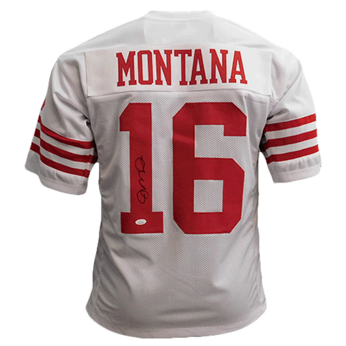 Joe Montana Autographed Pro Style Football Jersey White  (JSA) - RSA