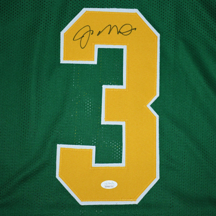 Joe Montana Autographed Notre Dame College Football Jersey Green (JSA) - RSA