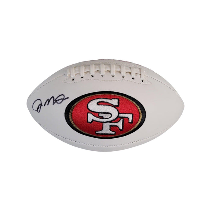 Joe Montana Signed San Francisco 49ers Official NFL Team Logo Football (Beckett) - RSA