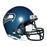 Warren Moon Signed HOF 06 Inscription Seattle Seahawks Mini Replica 2002-11 Throwback Football Helmet (JSA) - RSA
