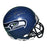 Warren Moon Signed HOF 06 Inscription Seattle Seahawks Mini Replica 2002-11 Throwback Football Helmet (JSA) - RSA