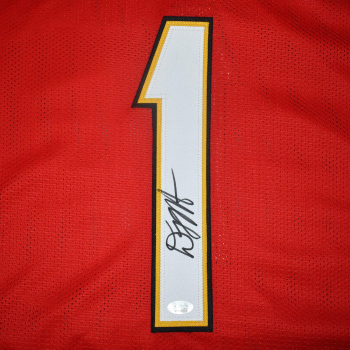 DJ Moore Signed College-Edition Red Football Jersey (JSA) - RSA