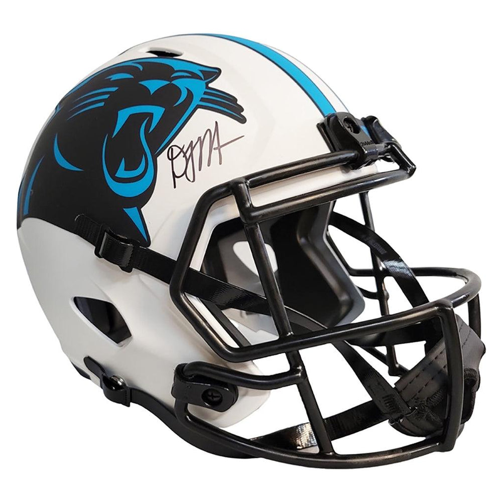 DJ Moore Signed Carolina Panthers Lunar Eclipse Speed Full-Size Replica Football Helmet (Beckett) - RSA