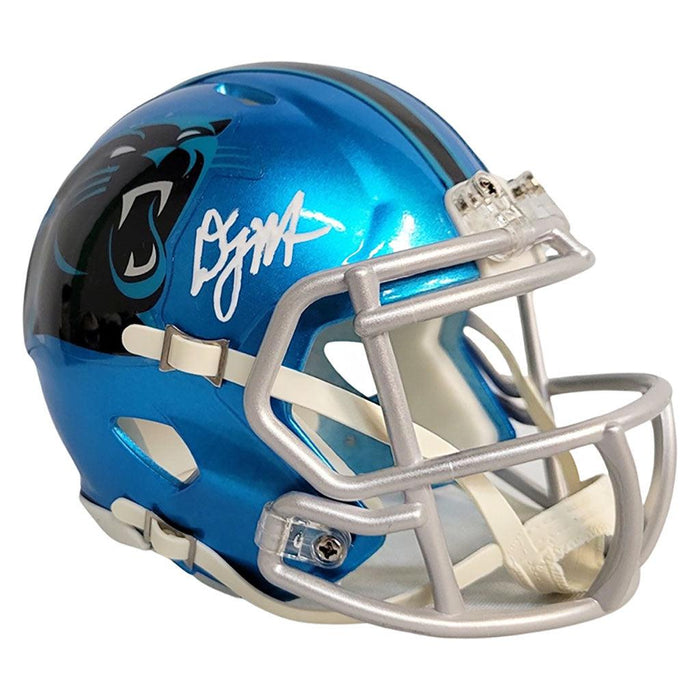 DJ Moore Signed Carolina Panthers Flash Speed Mini Replica Football Helmet (Beckett) - RSA