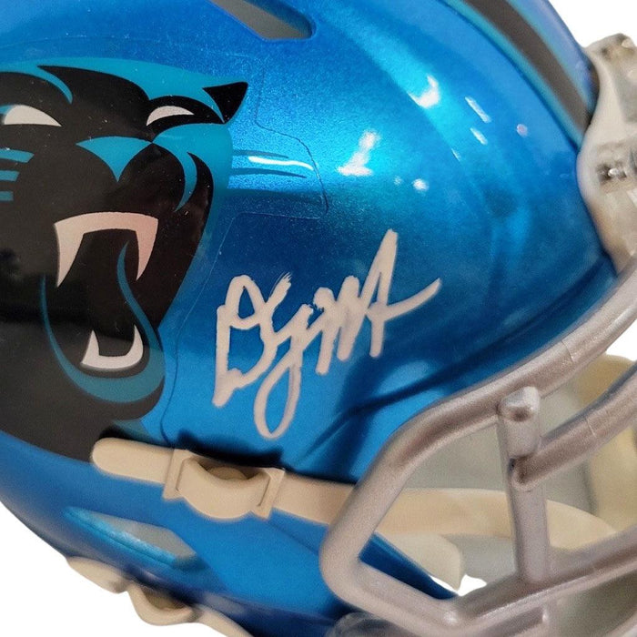 DJ Moore Signed Carolina Panthers Flash Speed Mini Replica Football Helmet (Beckett) - RSA
