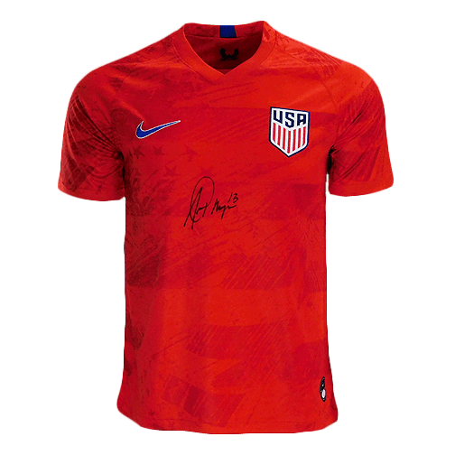 Alex Morgan Signed USA Soccer Jersey Red (JSA) - RSA