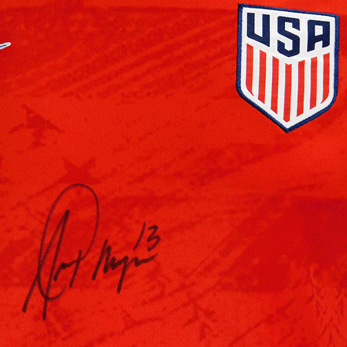 Alex Morgan Signed USA Soccer Jersey Red (JSA) - RSA