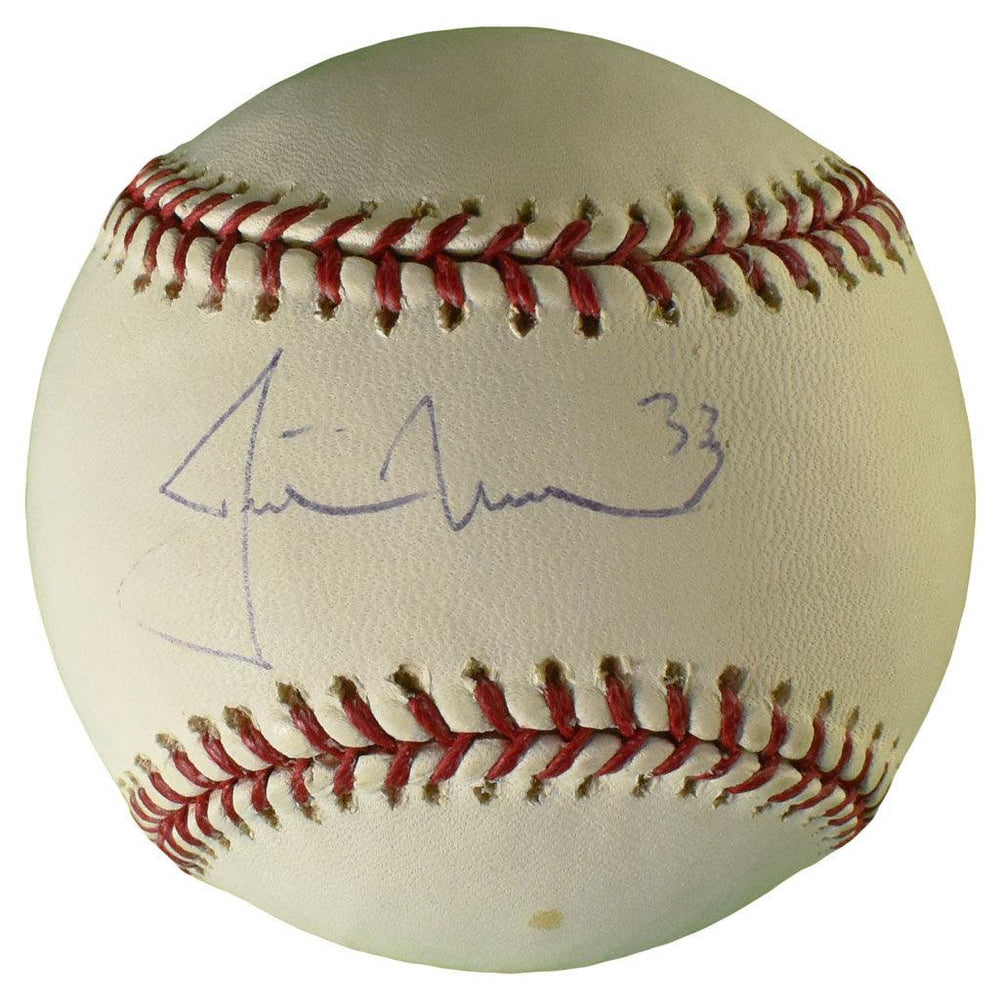 Justin Morneau Signed Rawlings Official Major League Baseball (JSA) - RSA