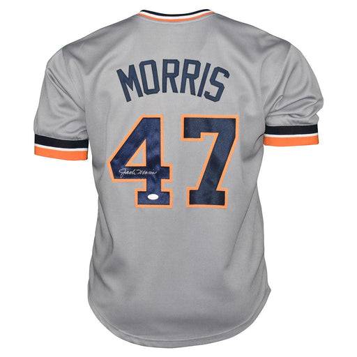 Jack Morris Signed Detroit Grey Baseball Jersey (JSA) - RSA