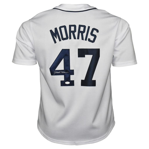 Jack Morris Signed Detroit White Baseball Jersey (JSA) - RSA