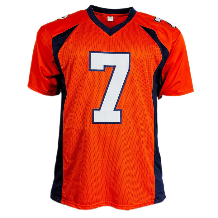 Craig Morton Signed Denver Modern Orange Football Jersey (JSA) - RSA