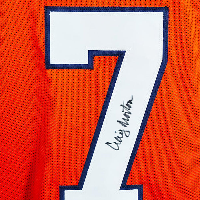 Craig Morton Signed Denver Modern Orange Football Jersey (JSA) - RSA