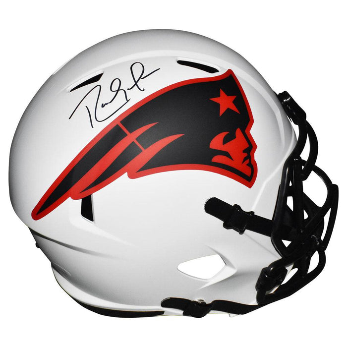 Randy Moss Signed New England Patriots Lunar Speed Full-Size Replica Football Helmet (JSA) - RSA
