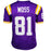 Thaddeus Moss Signed LSU College Purple Football Jersey (Beckett) - RSA