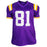 Thaddeus Moss Signed LSU College Purple Football Jersey (Beckett) - RSA