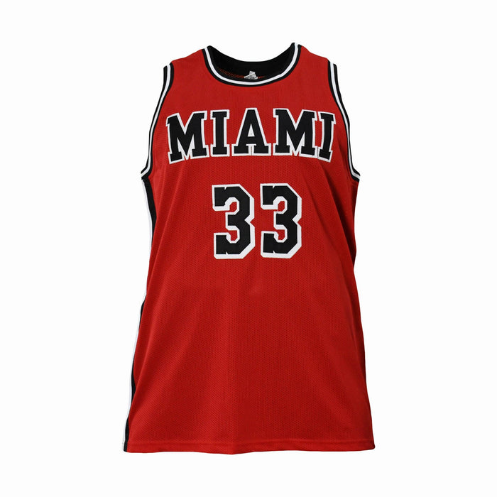 Alonzo Mourning Signed Miami Red Basketball Jersey (JSA) - RSA