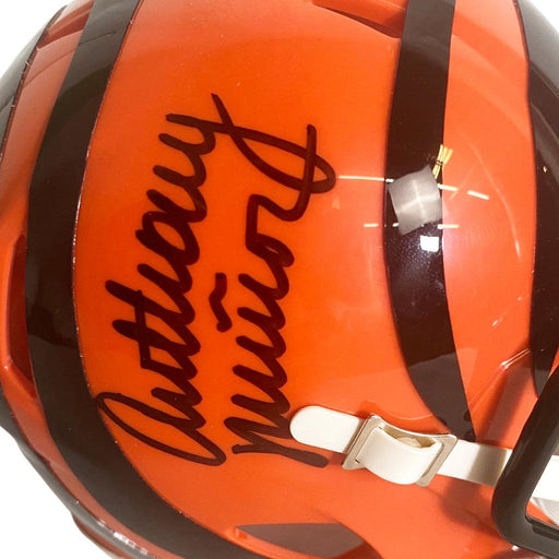 Anthony Munoz Signed Cincinatti Bengals Speed Mini Replica Football Helmet (Beckett) - RSA