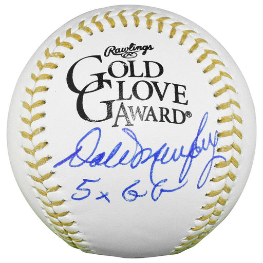 Dale Murphy Signed 5x GG Inscription Rawlings Official MLB Gold Glove Baseball (JSA) - RSA