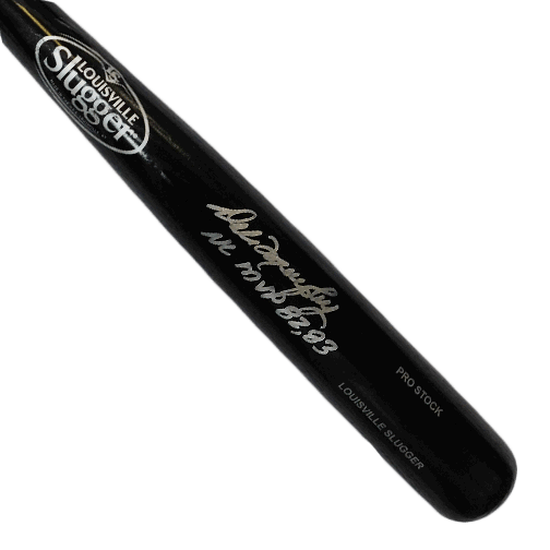 Dale Murphy Signed '82-'83 NL MVP Louisville Slugger Pro Stock Black Baseball Bat (JSA) - RSA