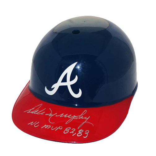 Dale Murphy Autographed w/ MVP Full-Size Braves Souvenir Helmet (JSA) - RSA