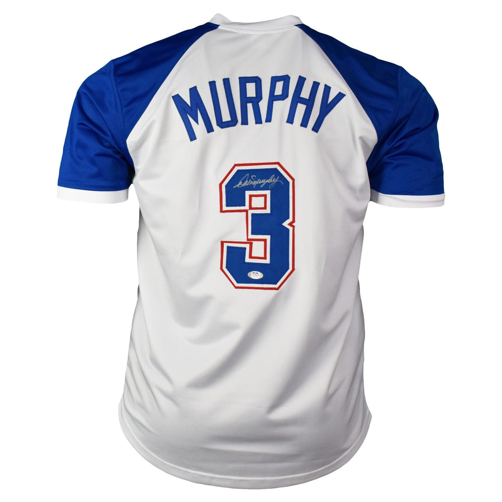 Dale Murphy Signed Atlanta White Baseball Throwback Jersey (JSA) - RSA