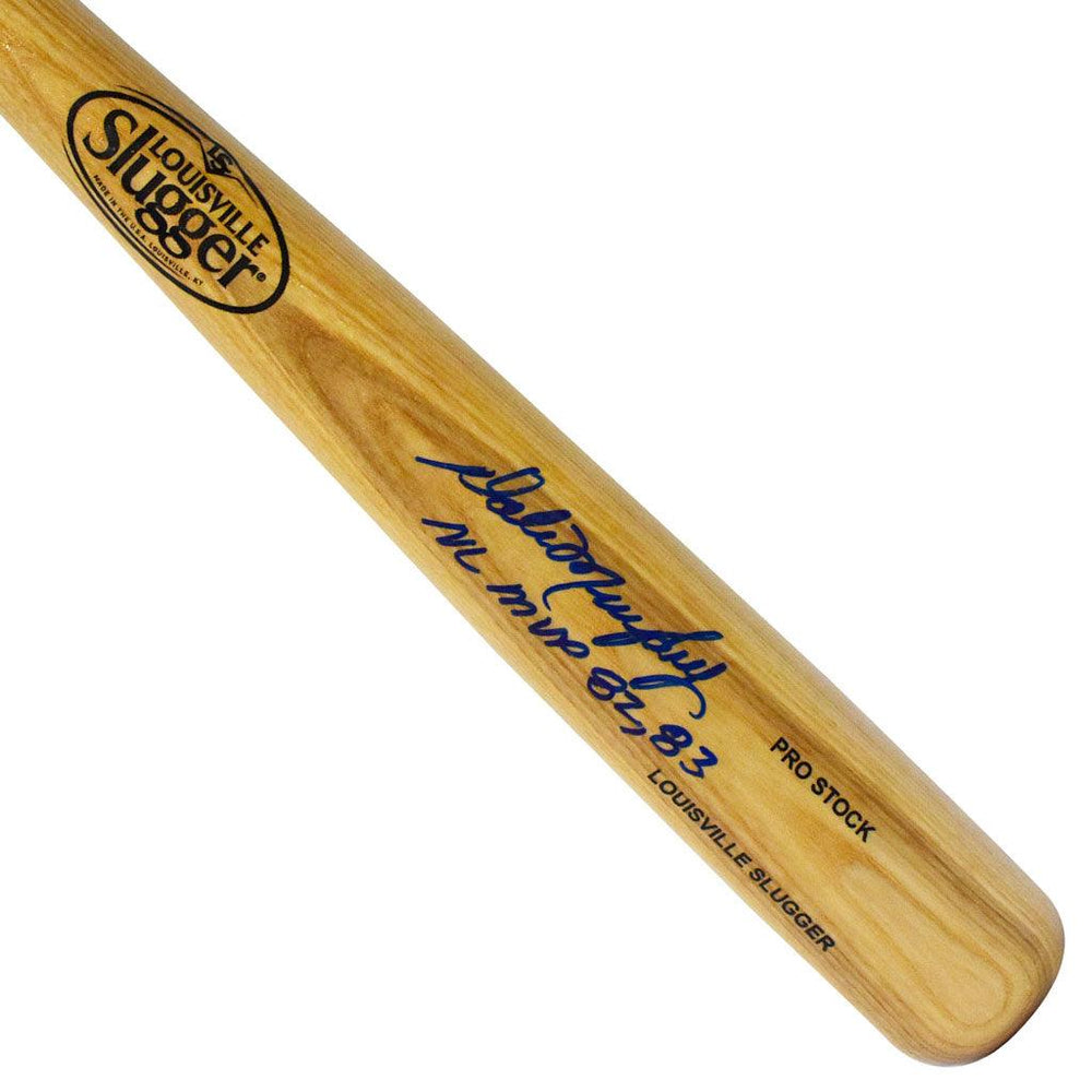 Dale Murphy Signed NL MVP 82-83 Inscription Louisville Slugger Official MLB Blonde Baseball Bat (JSA) - RSA